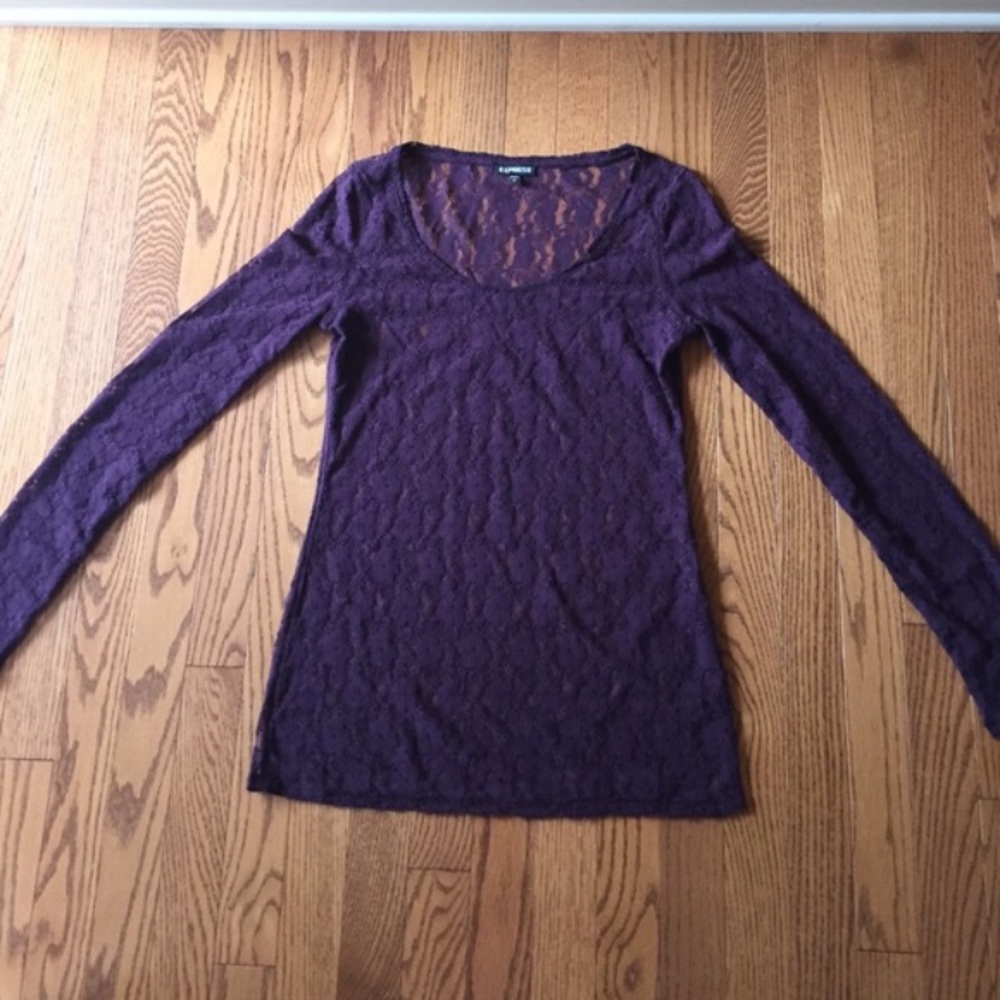 Purple Express Lace Top